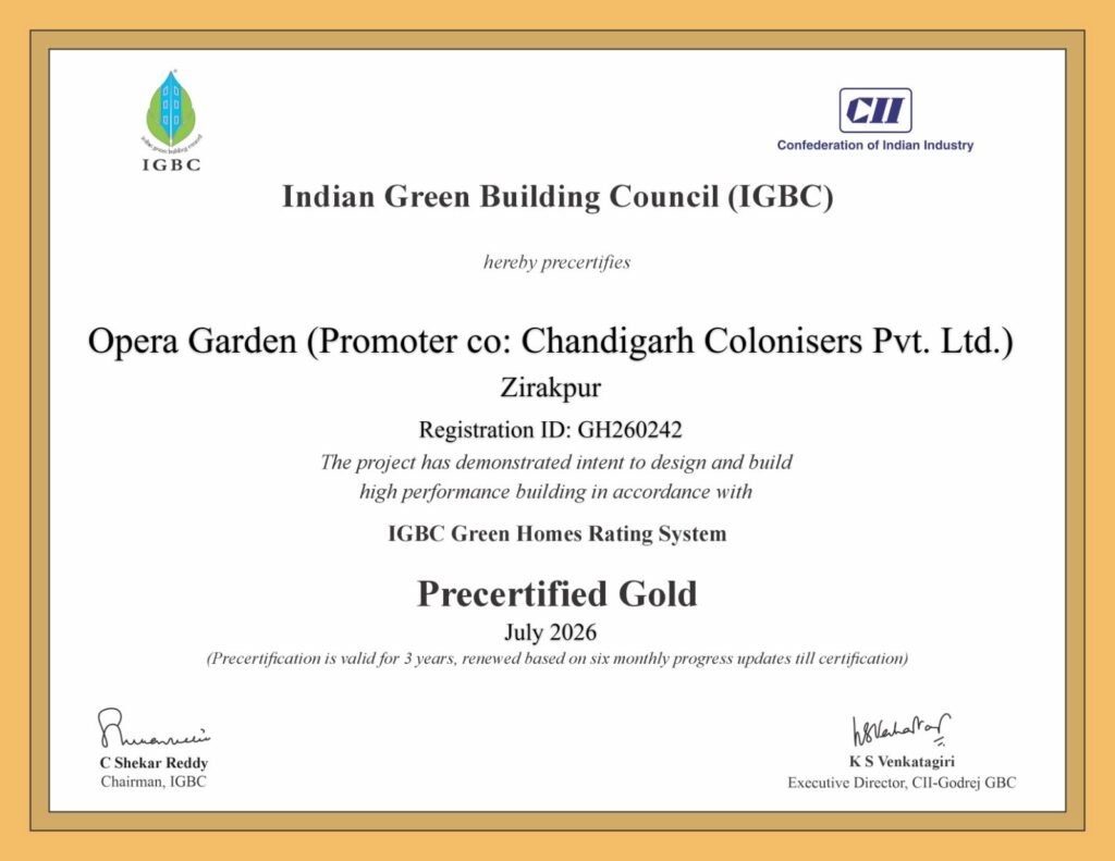 Why Green Space Matters When Choosing Apartments with Green Space in Zirakpur 1 Opera Garden - IGBC Certification